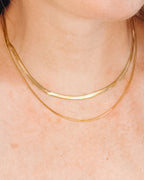Stella Herringbone Layered Necklace