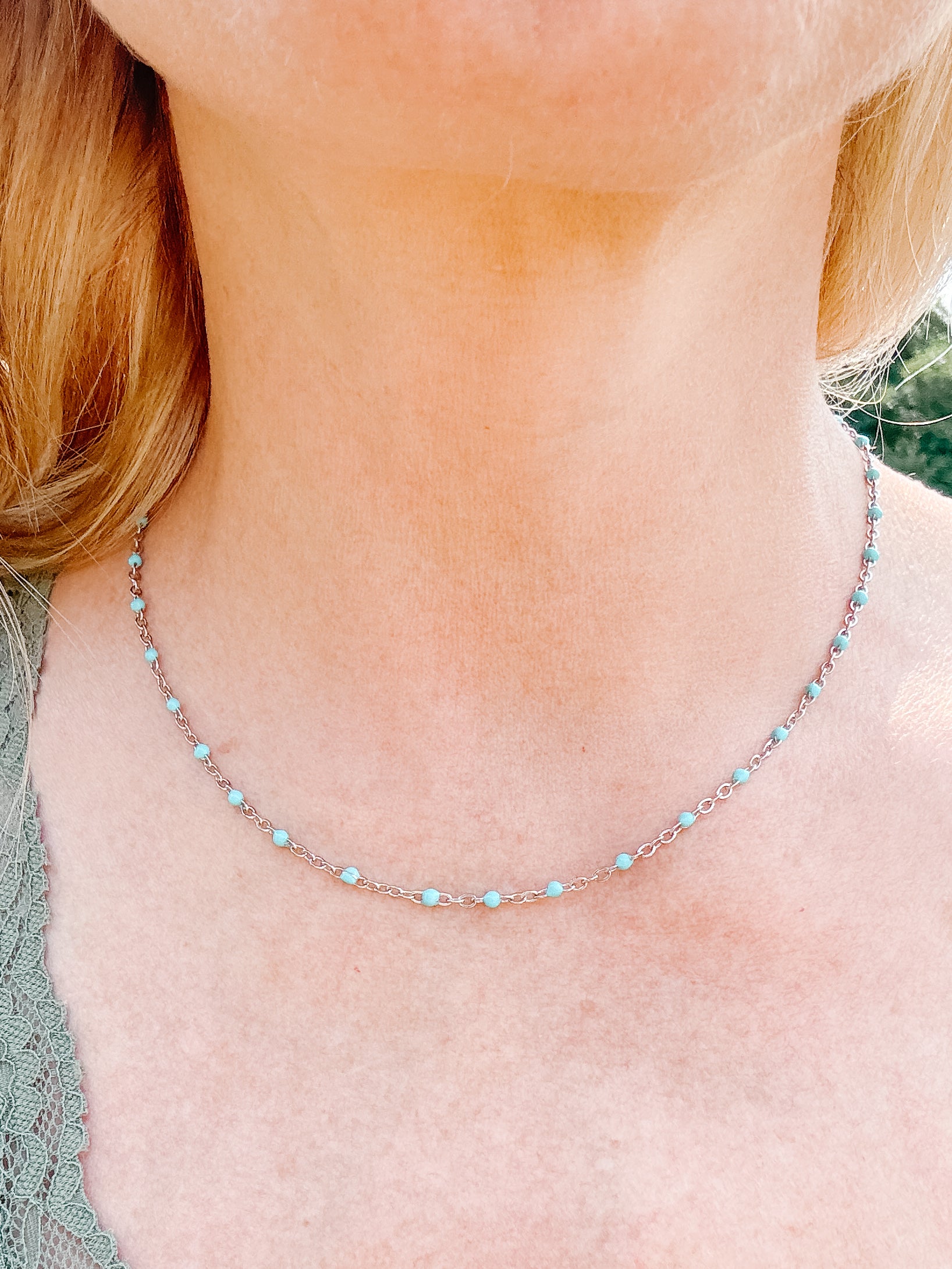 Turquoise Beaded Necklace
