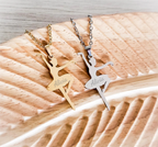 Custom Engraved Ballerina Pendant Necklace