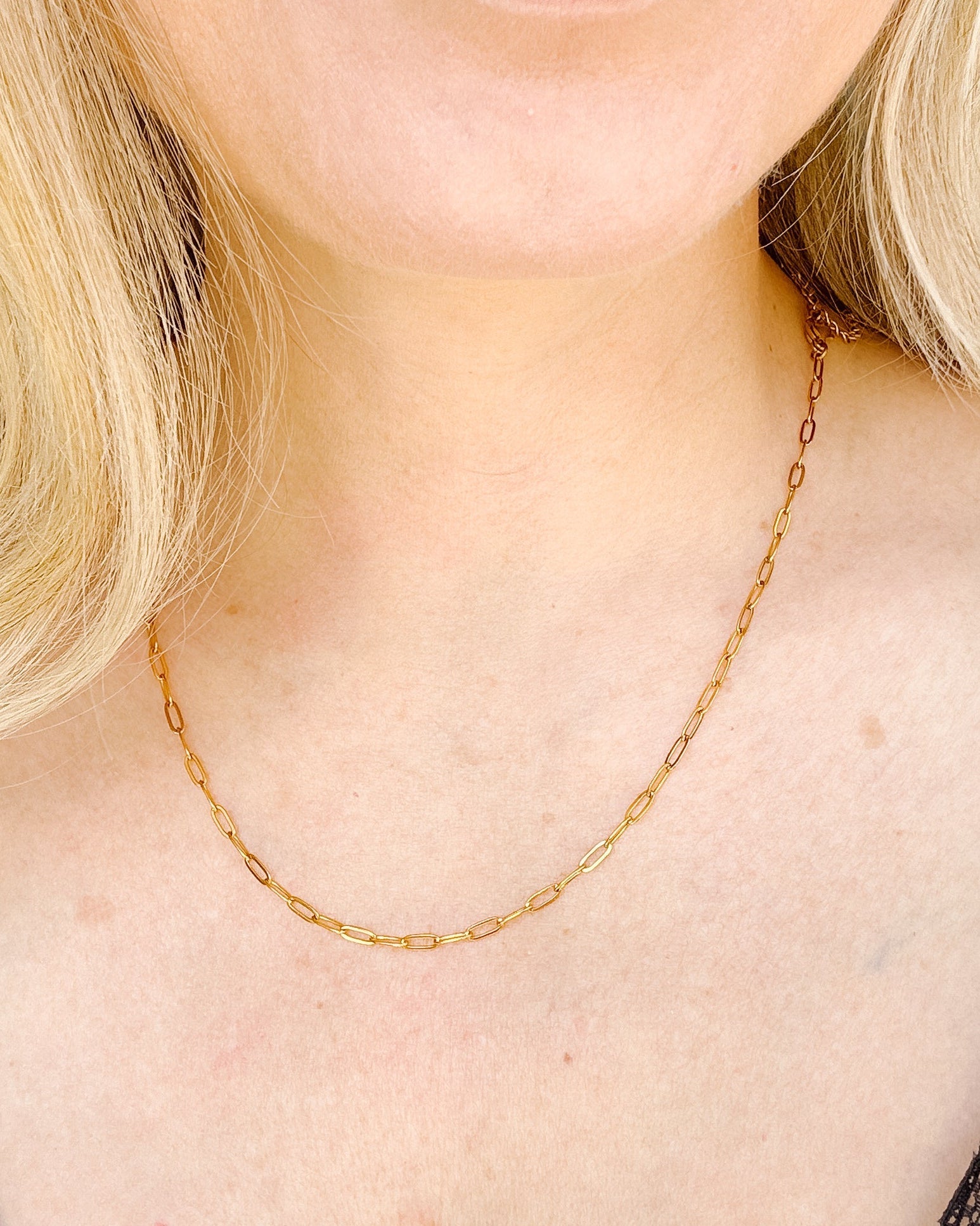 Penelope Paperclip Necklace 2.5mm