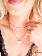 Semi Colon Layered Pendant Necklace