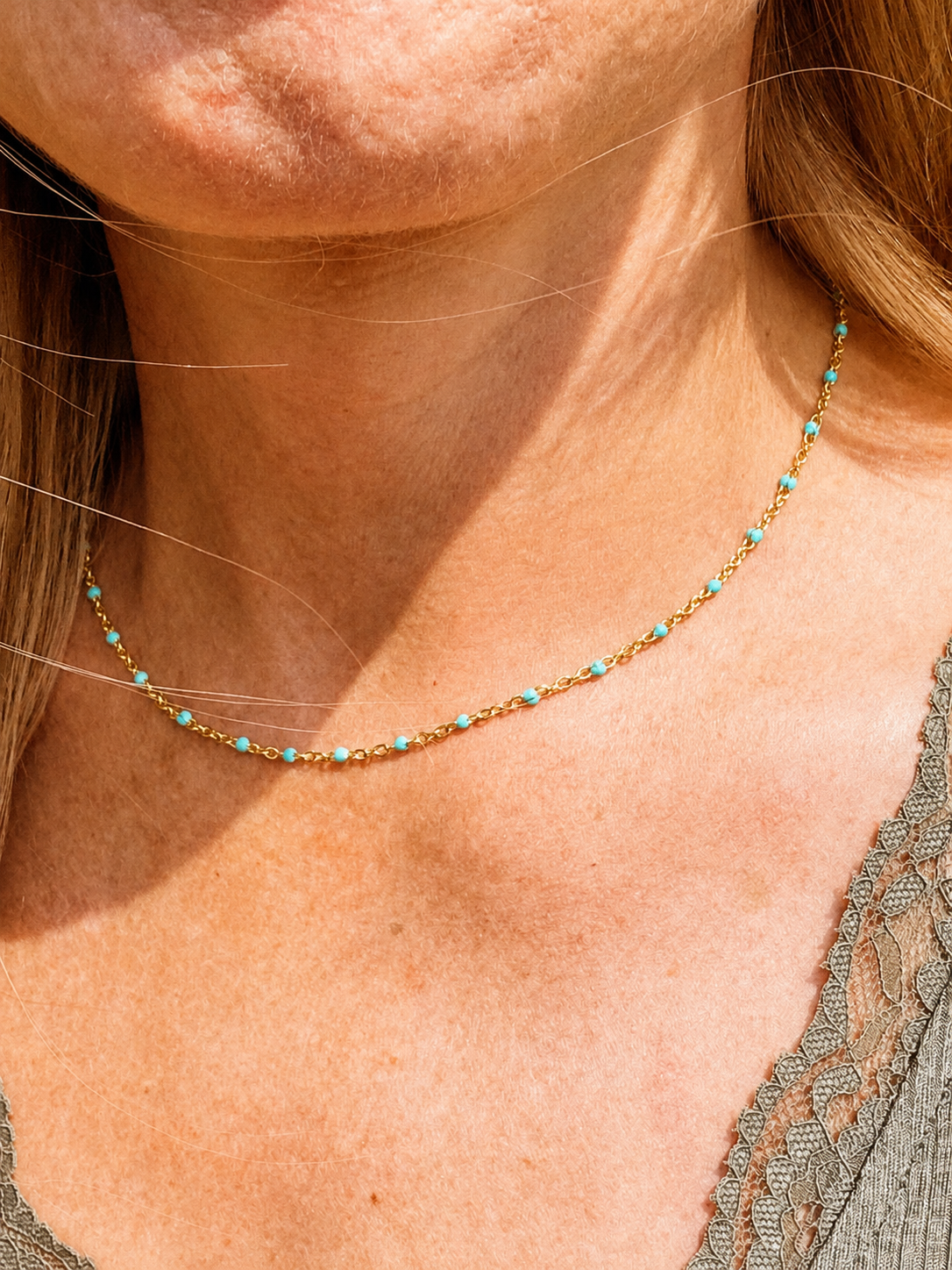 Turquoise Beaded Necklace