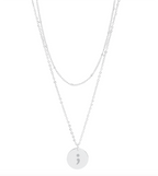 Semi Colon Layered Pendant Necklace
