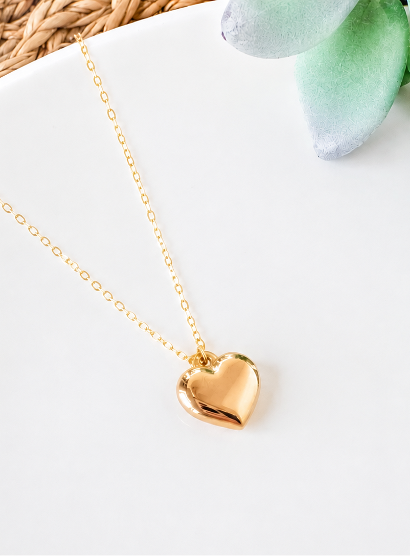Bubble Heart Pendant Necklace