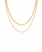 Stella Herringbone Layered Necklace