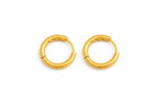 Textured Hoop Huggie Earrings