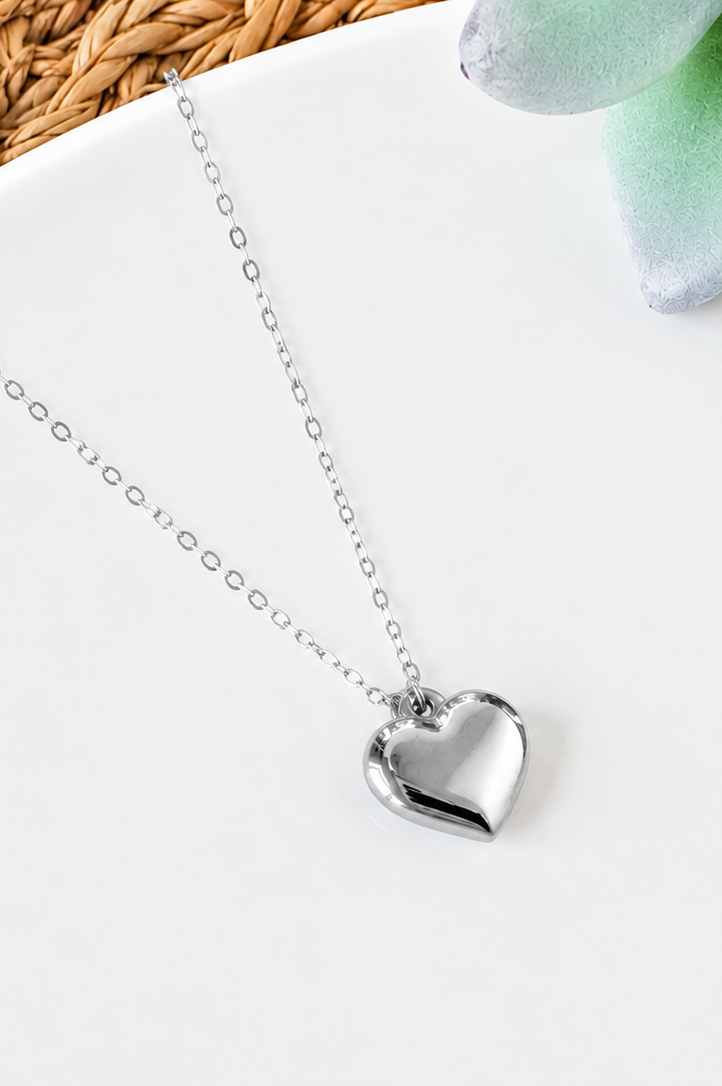 Bubble Heart Pendant Necklace