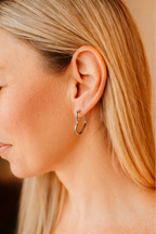 Heart Huggie Earrings