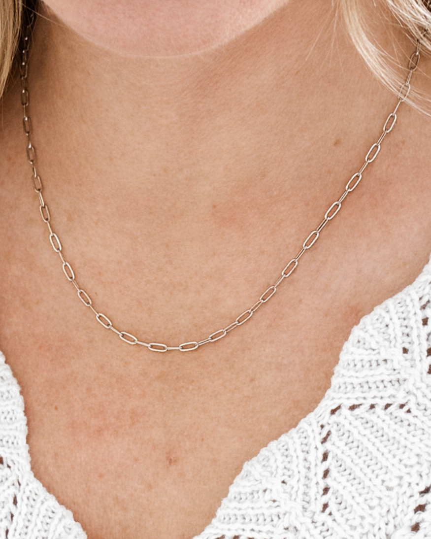 Penelope Paperclip Necklace 2.5mm