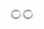 Textured Hoop Huggie Earrings